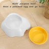 Image of Egg-shaped Pet Bowl Drinking Water Single Bowl Double Bowl Dog Bowls Cute Pet Feeding Bowl Egg Yolk Shaped Food And Water Elevated Bowl Feeder Shopping