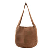 Image of Retro Underarm Single Shoulder Woven Student Handbag Shopping