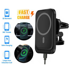 Magnetic Wireless Chargers Car Air Vent Stand Phone Holder Mini QI Fast Charging Station For Phone Shopping