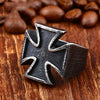 Image of Antique Black Men's Iron Cross Ring Shopping