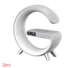 Image of New Intelligent G Shaped LED Lamp Bluetooth Speake Wireless Charger Atmosphere Lamp App Control For Bedroom Home Decor Shopping