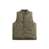 Image of Solid Color Printing Sleeveless Top Zipper Multi-pocket Stand Collar Cotton Vest Men Shopping