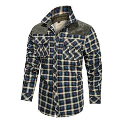 Autumn Winter Fleece Thick Casual Fit Men Warm Jacket