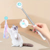 Image of Cat Teaser Stick, Retractable Cat Wand With Replacement Head, Cat Feather Toy, Cat Interactive Toy For Indoor Cats For Relief Boredom And Exercise Shopping