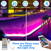 Image of Led Strip Lights 5050 RGB Bluetooth Room Light Color Changing with Remote Shopping