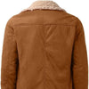 Image of Fashion Men's Fur Integrated Fleece-lined Padded Jacket Shopping