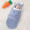 Image of Super Soft Baby Sleeping Bag Fluffy Fleece Newborn Blanket Swaddle Blankets, Unisex Baby Wrap For Newborn Baby Boys Girls With Head-Protecting & Head-Supporting Function, Wearable Swaddle Sleep Sack Shopping