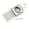 Image of Onion Slicer Holder, Onion Holder For Slicing, 304 Stainless Steel Onion Slicer Cutter, Lemon Holder Slicer, Creative Onion Slicer Holder, Onion Slicer Cutter For Steak Tendons, Household Gadget, Kitc Shopping