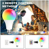 Image of LED Light Bulb 15W RGB Smart Wireless Remote Dimmable Lamp Color Changing Smart WiFi LED Light Bulb Multi-Color For Alexa Shopping