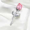 Image of Crystal Metal Rose Valentine's Day Small Gift Wedding Shopping