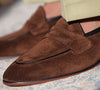 Image of British Style Men's Shoes With Square Toe Suede Shopping