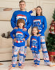 Image of Matching Family Pajamas Sets Christmas PJ's Letter Print Top And Plaid Pants Jammies Sleepwear Shopping