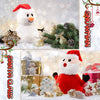 Image of Santa Plush Snowman Plush Toy Reversible Christmas Santa Claus Double Side Stuffed Plushie Soft Doll New Year Birthday Gift for Kids Amazon Platform Banned Shopping