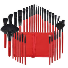 Total 32pcs Cosmetics Makeup Brushes Contains Powder Brush