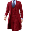 Image of Men's Three-piece Suit Groom Best Wedding Banquet Suit Shopping