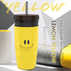 Image of No Cover Twist Cup Travel Portable Cup Double Insulation Tumbler Straw Sippy Water Bottles Portable For Children Adults Shopping