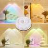 Image of Led Lights Wireless Closet Kitchen Lights Under Furniture Battery Powered Sunset Nightlight Wall Lamp Bedroom Decoration Cabinet Shopping