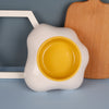 Image of Egg-shaped Pet Bowl Drinking Water Single Bowl Double Bowl Dog Bowls Cute Pet Feeding Bowl Egg Yolk Shaped Food And Water Elevated Bowl Feeder Shopping