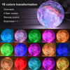 Image of 3D Printing Galaxy Lamp Moonlight USB LED Night Lunar Light Touch Color Changing Moon Lamp Shopping