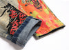 Image of Printing And Dyeing Feet Men's Jeans Shopping