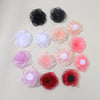 Image of Chiffon Retro Three-dimensional Advanced Rose Camellia Stud Earrings Shopping