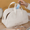 Image of Leather Large Capacity Travel Toiletry Bag Shopping