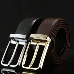 First Layer Cowhide Men's Simplicity Pin Buckle Belt Shopping