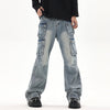 Image of Fashion Men's Multi-pocket Workwear Jeans Shopping