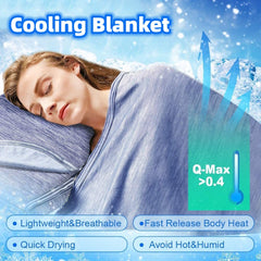 Cooling Blanket Cooling Fiber Absorb Heat Washable Cover Over Blankets Summer Shopping