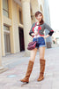 Image of High Leg Boot Suede Ethnic Style Knight Women's Shoes Shopping