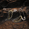 Image of S925 Sterling Silver Tang Grass Pattern Pin Earrings Shopping