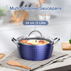 Image of Casserole Dish, Induction Saucepan With Lid, 24cm 2.2L Stock Pots Non Stick Saucepan, Aluminum Ceramic Coating Cooking Pot Free, Suitable For All Hobs Types,  Amazon Banned Shopping