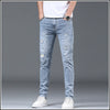 Image of Thin Men's Slim Fit Ripped Leisure Trousers Shopping