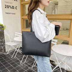 Tote Large Capacity Simple Big Bag Commuter Portable Shoulder Bag Shopping