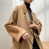 Image of Reversible Cashmere Coat Women's Mid-length High-end Sense Shopping