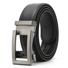 Men's Two-layer Leather Automatic Buckle Cowhide Real Business Casual Belt Shopping