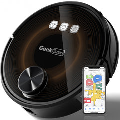 Geek Smart L8 Robot Vacuum Cleaner And Mop, LDS Navigation, Wi-Fi Connected APP, Selective Room Cleaning,MAX 2700 PA Suction, Ideal For Pets And Larger Home.Banned From Selling On Amazon Shopping