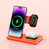 Image of 3 IN 1 15W Wireless Charging Charger Magnetic Desktop Night Light Iwatch Fast Charging Stand Gift Customization Shopping