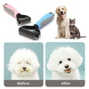 Image of Grooming Brush For Pet Dog Cat Deshedding Tool Rake Comb Fur Remover Reduce 2-Side Dematting Tool For Dogs Cats Pets Grooming Brush Double Sided Shedding And Dematting Undercoat Rake Hair Removal Comb Shopping