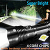 Image of High Power 12000000 Lumen Ultra Bright Aluminum Flashlight LED Rechargeable UK Shopping