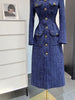 Image of French Tweed Woven Temperament Socialite Dress Shopping