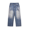 Image of Fashion Wide-leg Denim Trousers For Men Shopping