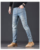 Image of High-end Blue With Holes Jeans For Men Shopping