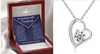 Image of S925 Silver Heart-shaped Necklace For Women Shopping