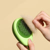 Image of Creative Cat Grooming Comb Portable Massage Brush One-Button Remove Floating Hair Scraper Cats Dogs Pet Self Cleaning Tool Accessories Shopping