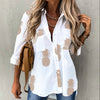 Image of New Women's Clothing Autumn And Winter Irregular Loose Long Sleeve Lapel Shirt Shopping