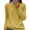 Image of Women's Pullover Sweater Half-high Collar With Diamonds Shopping