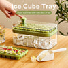 Image of One-button Press Type Ice Mold Box Plastics Ice Cube Maker Ice Tray Mold With Storage Box With Lid Bar Kitchen Accessories Shopping