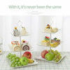 Image of 3Tier Cake Stand Afternoon Tea Wedding Party Plates Tableware Embossed Tray UK Shopping