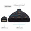 Image of 3 Port 4K HDMI 2.0 Cable Auto Splitter Switcher 3x1 Adapter HUB 3D 3 To 4K 2K 3D Mini 3 Port HDMI-compatible Shopping